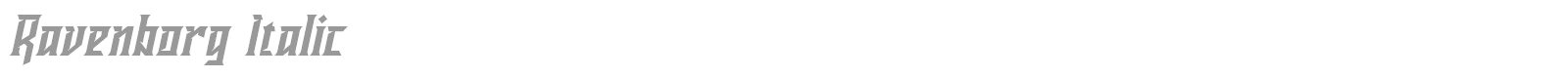 Ravenborg font preview